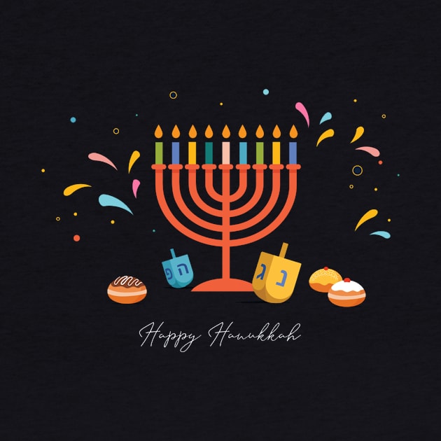 Nice Naughty Jewish T-Shirt, Hanukkah Christmas Festive Funny Vintage Gifts Top by PRINT-LAND